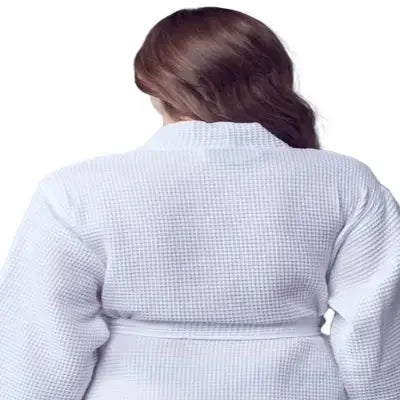 Knee-Length Waffle Robe for Women